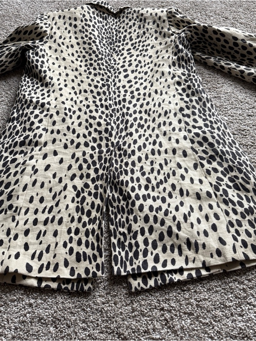 Emerson Fry Cream and Black Spotted Trench Coat - Picture 7 of 8